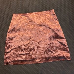 Metallic Mini Skirt